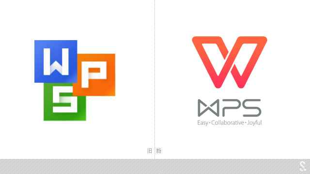 金山办公软件WPS启用新LOGO_品牌VI设计