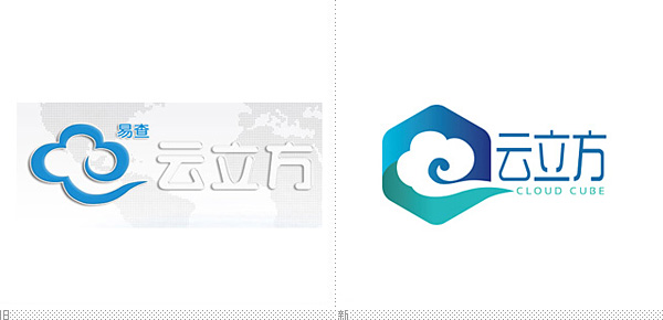 深圳VI设计分享之易查云立方发布新logo