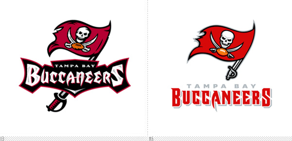 深圳VI设计分享之坦帕湾海盗（Tampa Bay Buccaneers）启用新LOGO