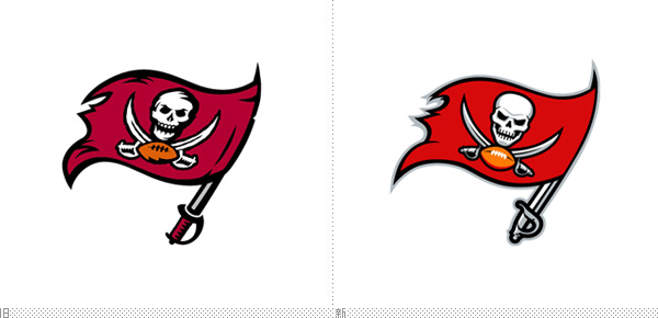 深圳VI设计分享之坦帕湾海盗（Tampa Bay Buccaneers）启用新LOGO