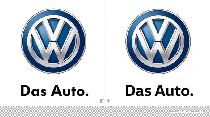 你能看的出大众汽车更换品牌标志及字体吗?
