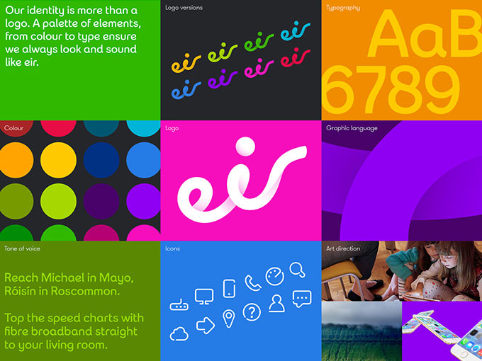 爱尔兰电信巨头更新品牌形象设计