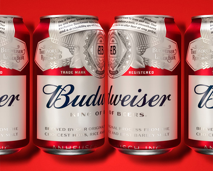 百威啤酒（Budweiser）启用新VI设计和新包装