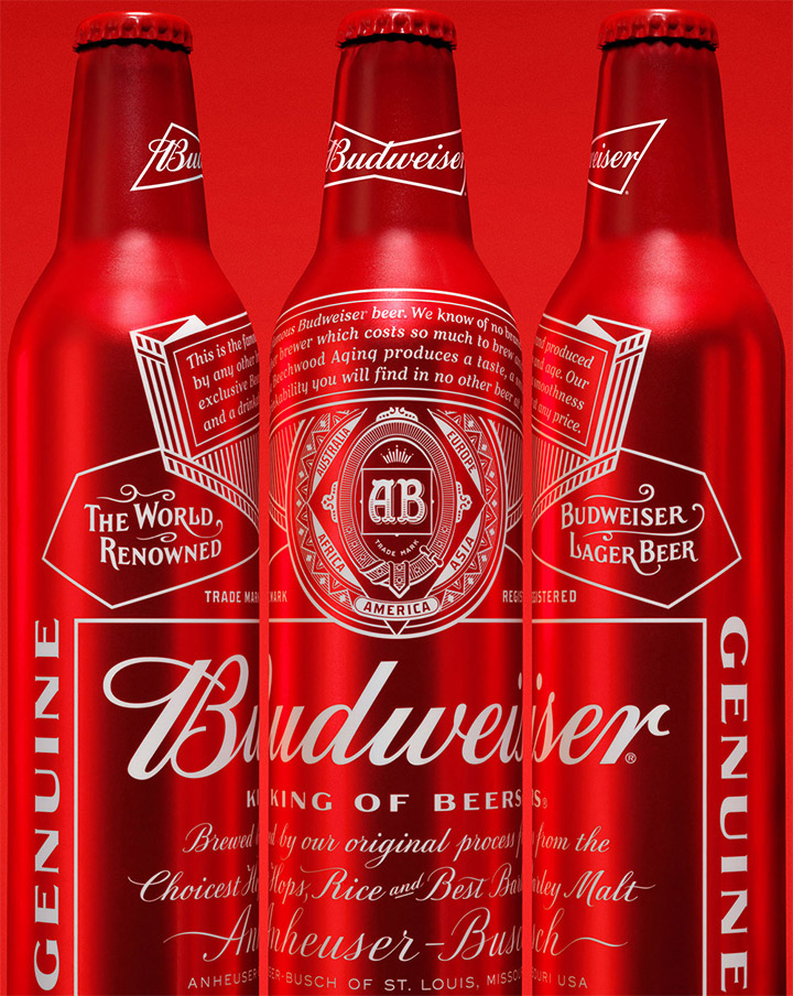 百威啤酒(budweiser)启用新vi设计和新包装